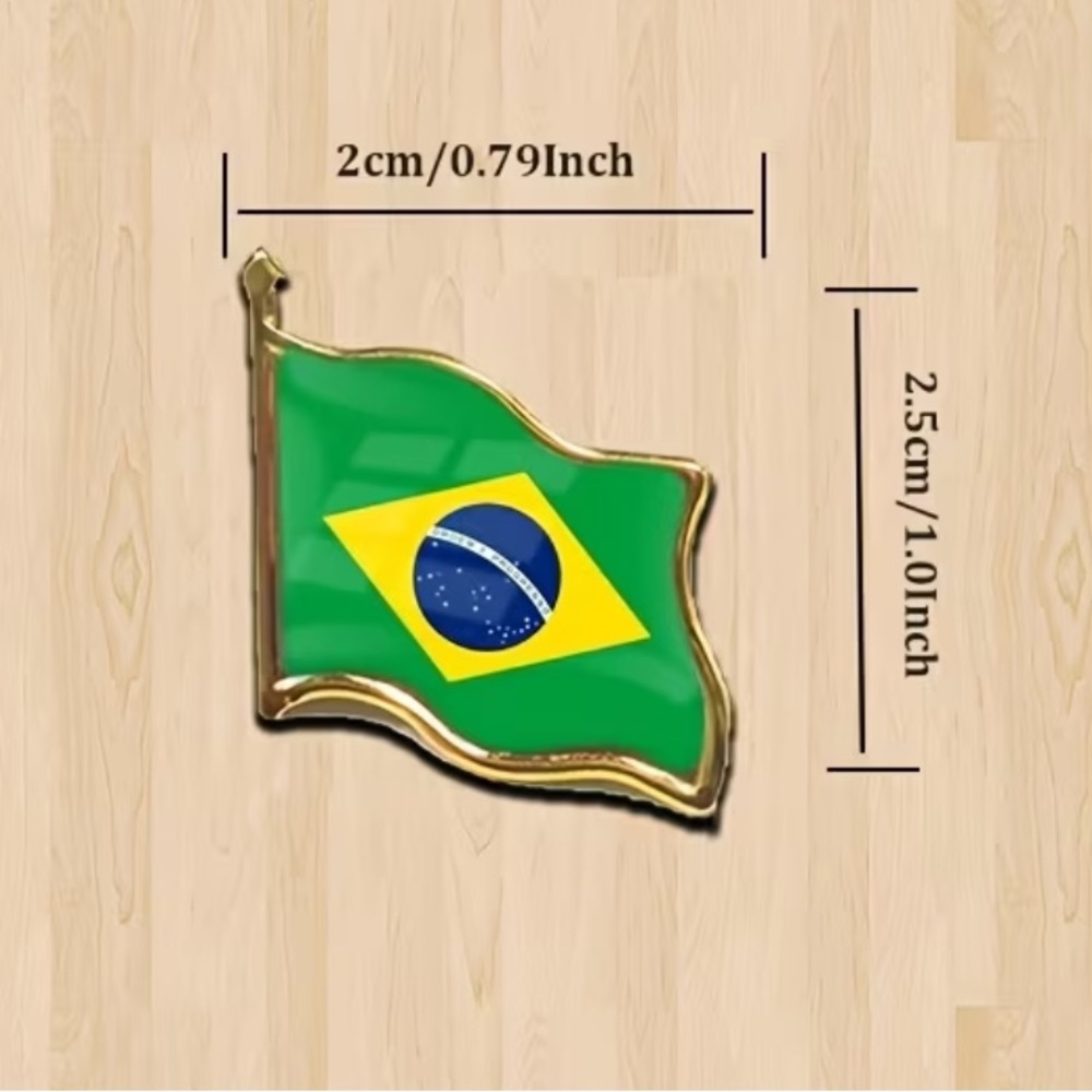 Brazil Flag Lapel Pin